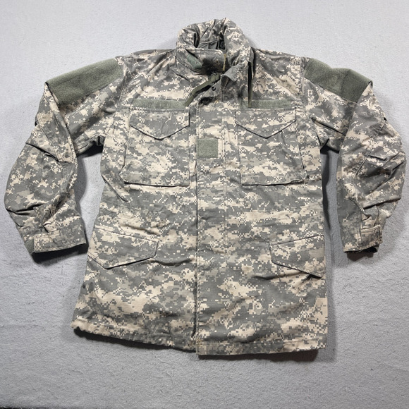 US Army Cold Weather Field Coat Jacket‎ Small Multi -Cam Camo Digital Military - Picture 1 of 9